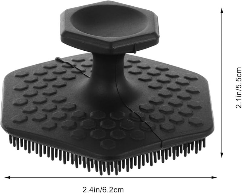 Black Silicone Facial Cleansing Brush Manual Exfoliating Scrubber For Deep Pore Cleaning - Image 2